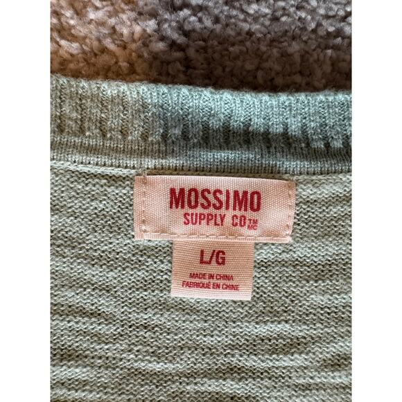 Mossimo Novelty Deer Mint Green Sweater, Women's Size L - Picture 5 of 7